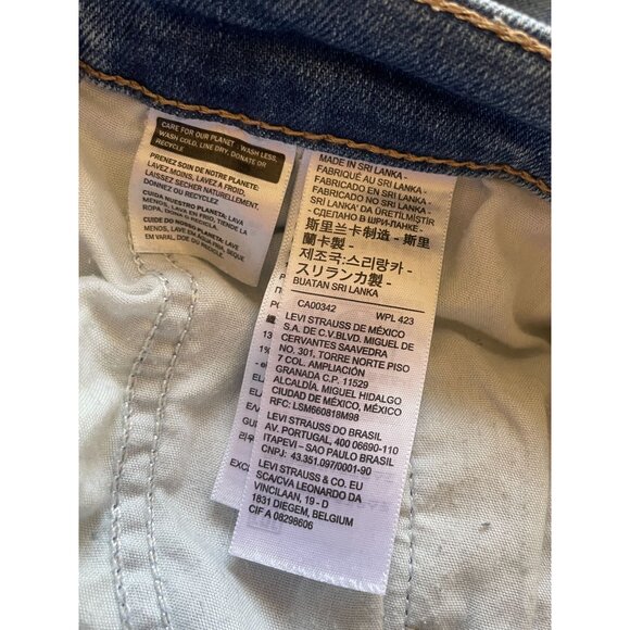 Levi's 26 x 27 Women's High Rise mom Jean distressed wedgie tapered - Picture 7 of 7